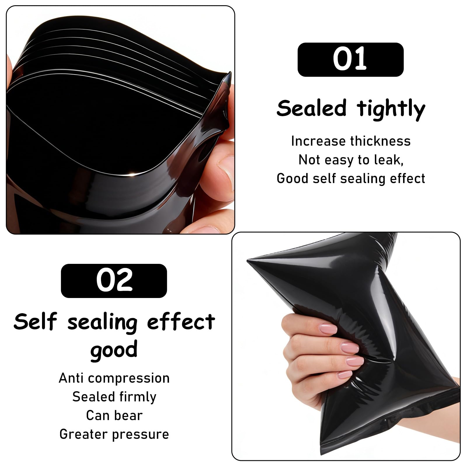 Sacchetti per lo smaltimento degli stomi, 100 sacchetti per pannolini, a prova di perdite, inodore, 20 x 30 cm, per sacchetti per colostomia, pannolini, inserti per incontinenza, sacchetti per urina - 5