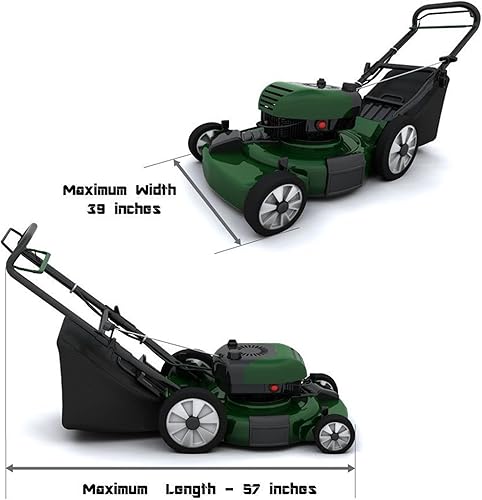 Miniatura 6 de Cubierta para cortacésped V2.0, impermeable, para uso al aire libre, se adapta a la cortadora de césped de empuje, gas y electricidad, tela teñida