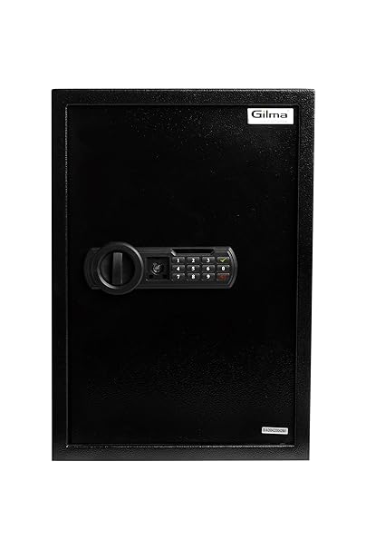 Gilma EON Premium Digital Safe Locker, 50 Litres Capacity, For Home/Office | Solenoid Knob System | Safe & Sturdy Body | 3-8 Digital Code Unlock | Emergency Failsafe Key | 3-Indicator Lights | Black