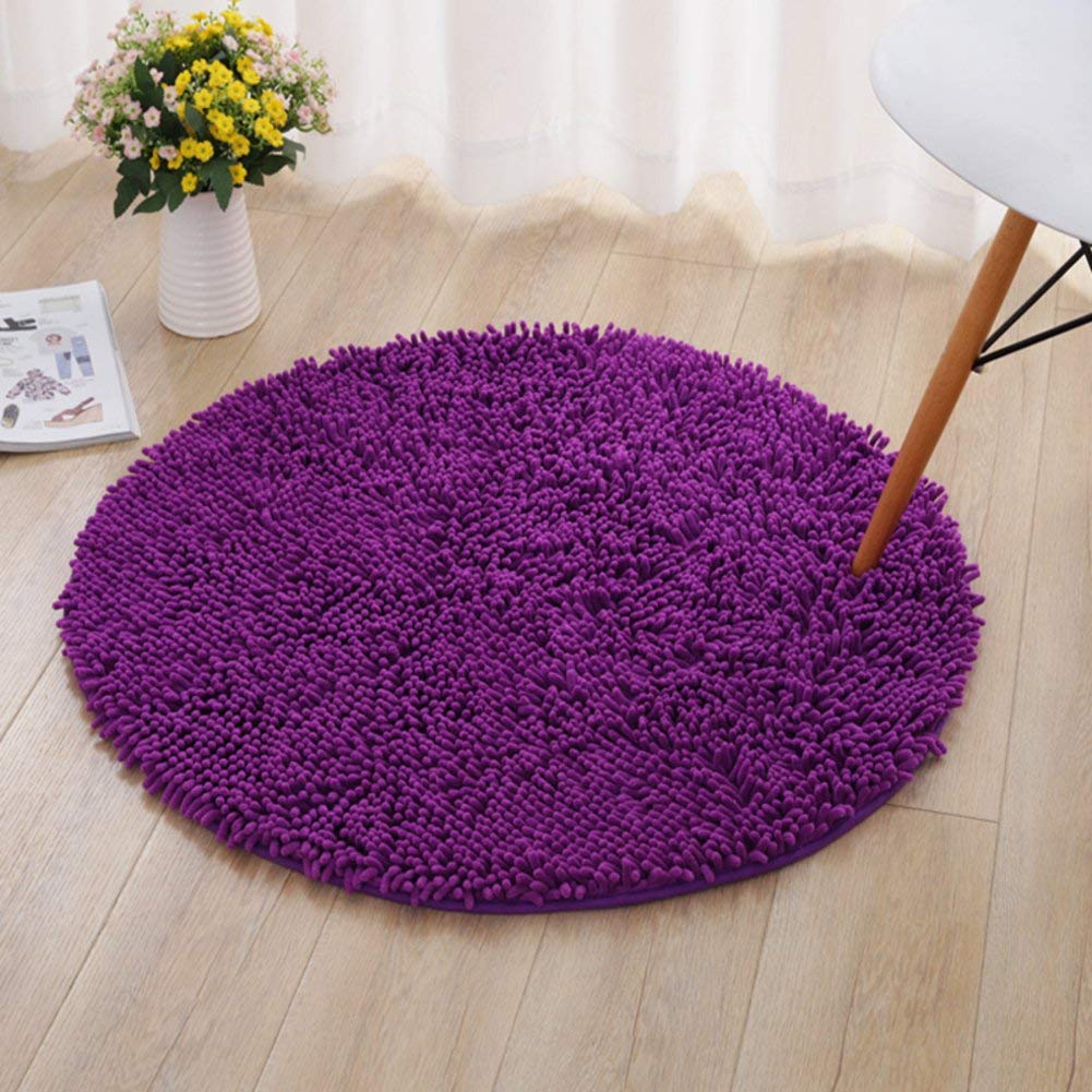 Tapis de bain rond antidérapant de 100cm idéal pour vos matins cocooning