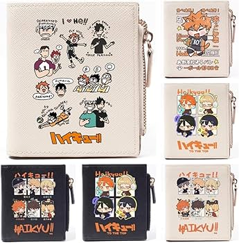 Amazon.co.jp: ハイキュー!! 財布 二つ折り財布 財布 本革 日向