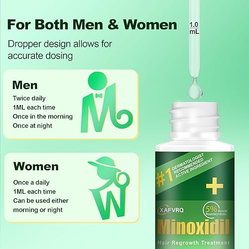 Miniatura 6 de 5% de minoxidil para hombres, minoxidil para mujeres, productos para el crecimiento del cabello, minoxidil de fuerza extra, sérum de tratamiento