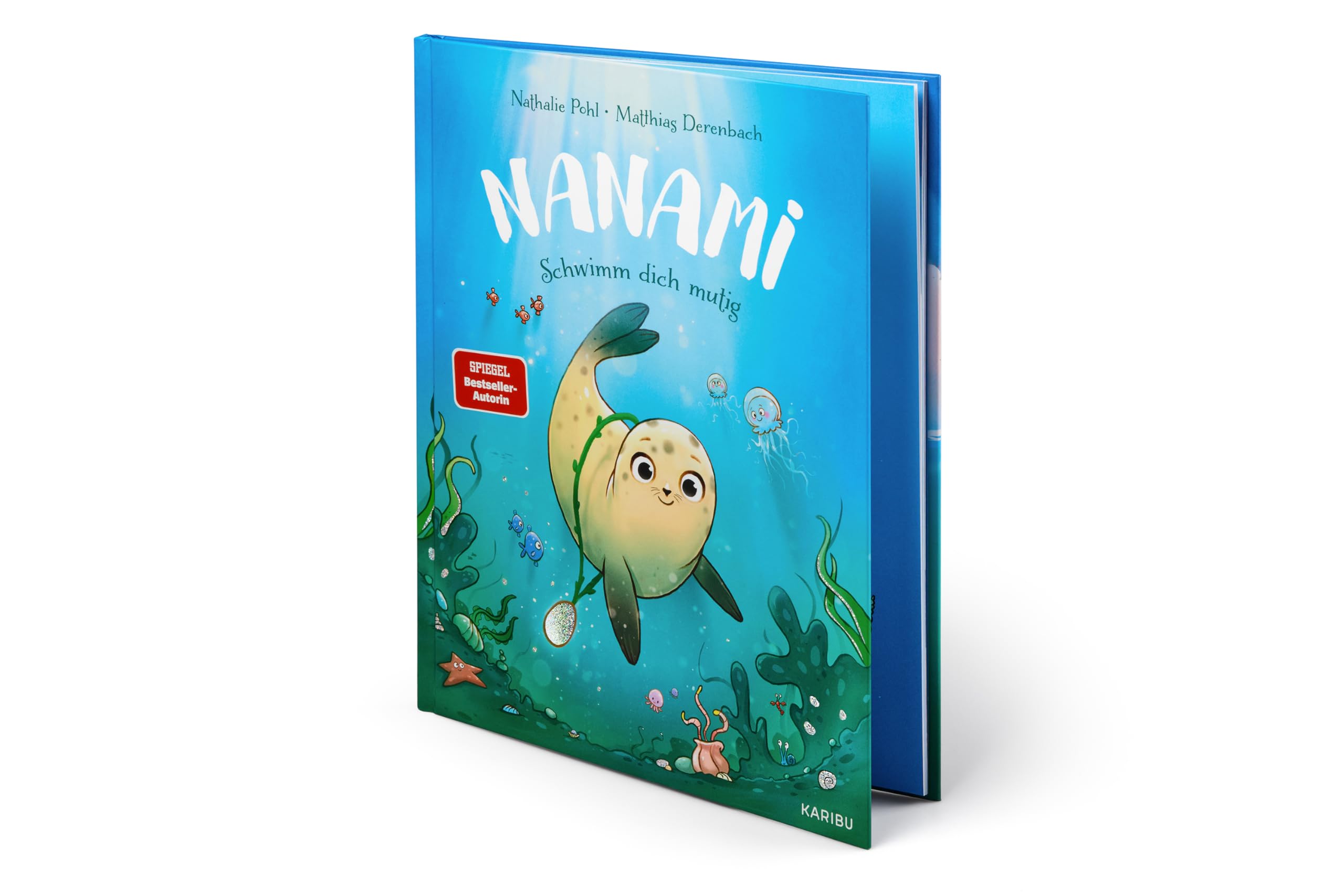 Nanami – Schwimm dich mutig: Liebevolles Bilderbuch zum Thema Mut ab 4 Jahren mit Glitzerfolie auf dem Cover und im Innenteil