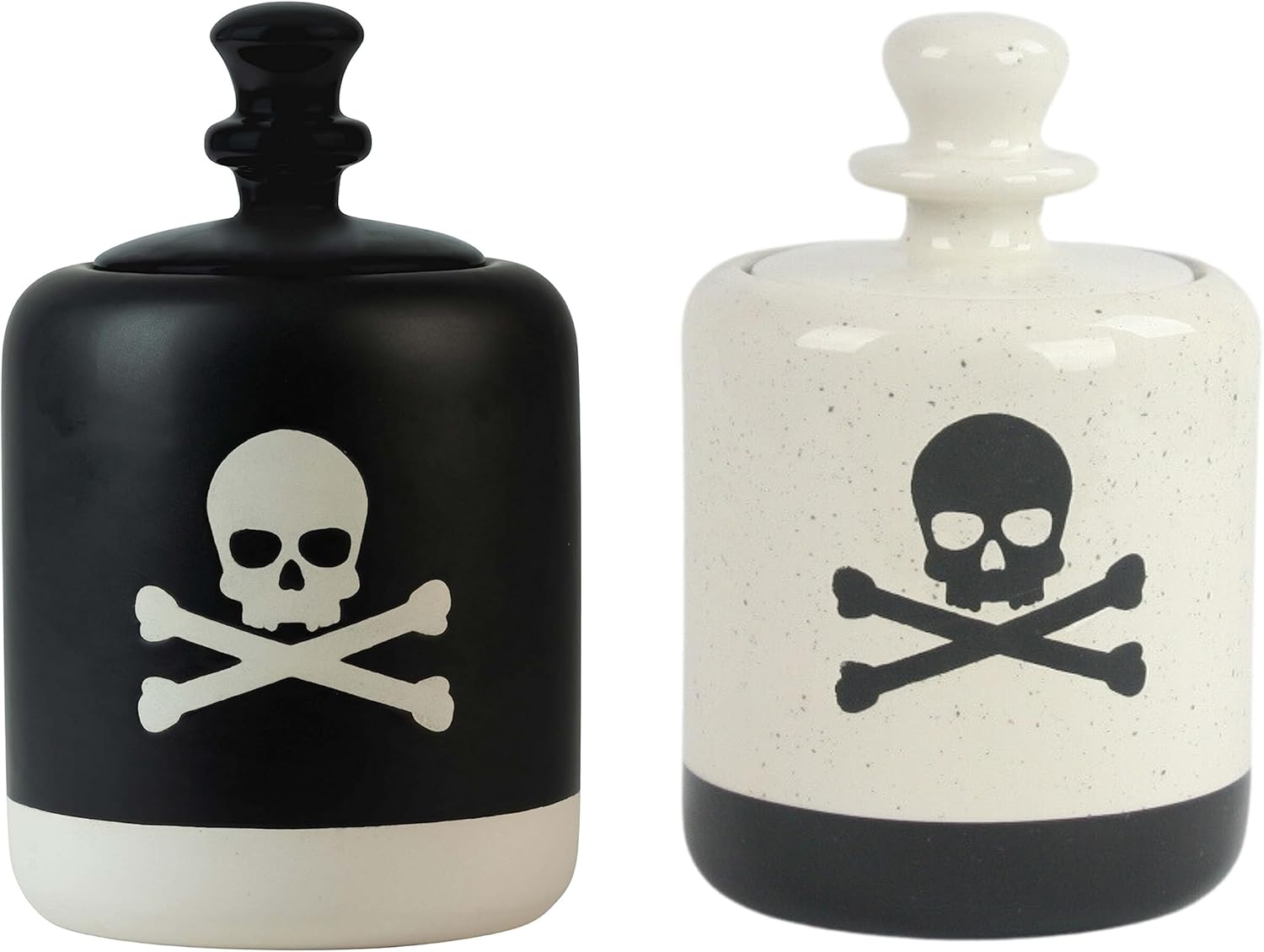 Halloween Poison Bottle Ceramic Cookie Jar/Canister, Set of 2