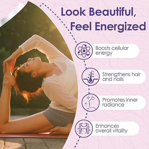 Miniatura 5 de Polvo de péptidos de colágeno múltiple  Colágeno hidrolizado con vitamina C, ácido hialurónico y biotina  Piel, cabello, uñas, articulaciones y