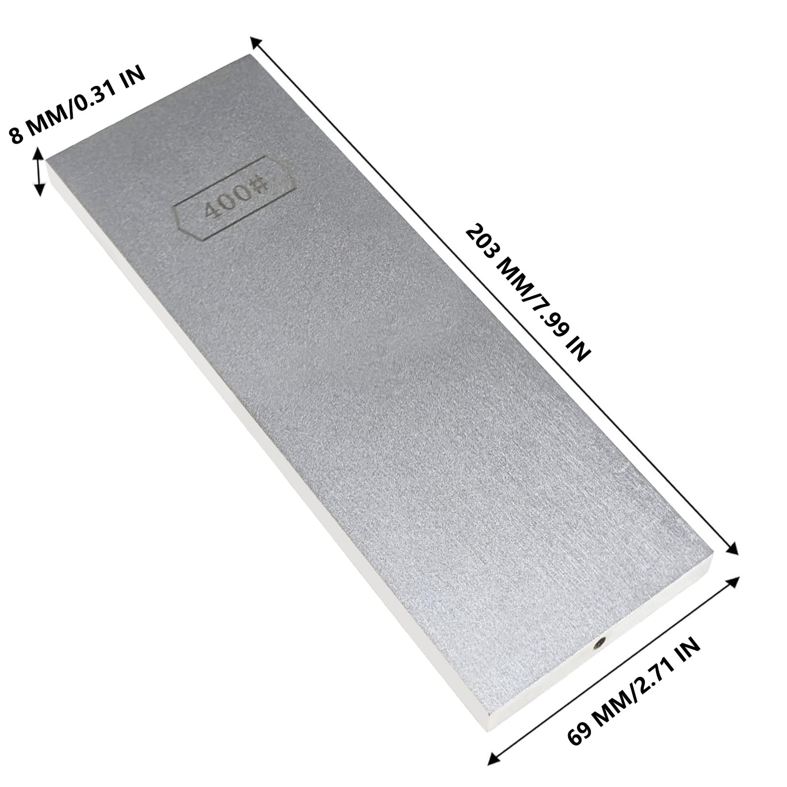 Doppelseitige Diamant-Schleifsteinplatten, Diamant-Schleifsteine für Küchenmesser, Outdoormesser und andere Schneidwerkzeuge - 7,99 x 2,71 grob/mittel/ultrafein