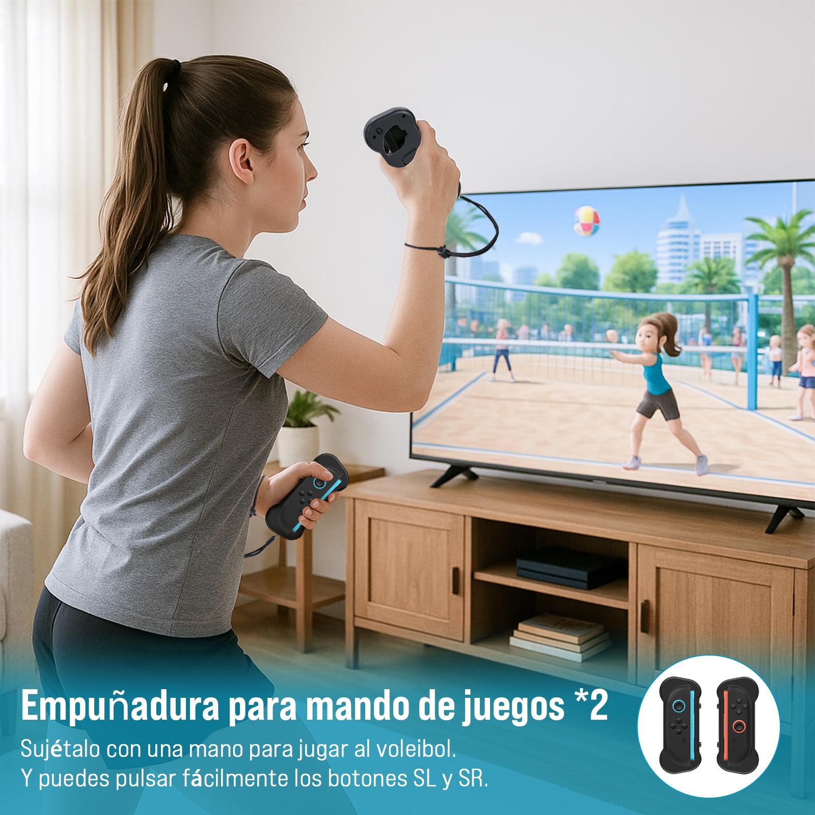 LONGYI Switch 2 Juego de Accesorios Deportivos para Switch 2 12 en 1 Paquete de Accesorios Deportivos para JoyCon, Fiesta Familiar Paquete de Accesorios de Juegos Deportivos