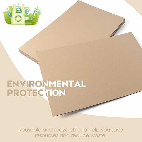 Miniatura 54 de Golden State Art, Paquete de 10 hojas de cartón corrugado de 9 x 12 pulgadas, almohadillas de cartón plano para embalaje, correo o manualidades