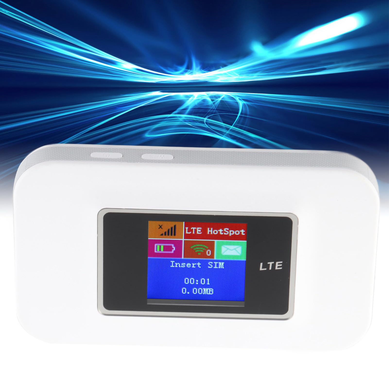 Asixxsix Dispositivo Hotspot Mobile, 10 Utenti Supportano Hotspot Wi-Fi Portatile, Wi-Fi da Viaggio con Slot per Scheda SIM Display a Colori per Viaggi in Ufficio a Casa