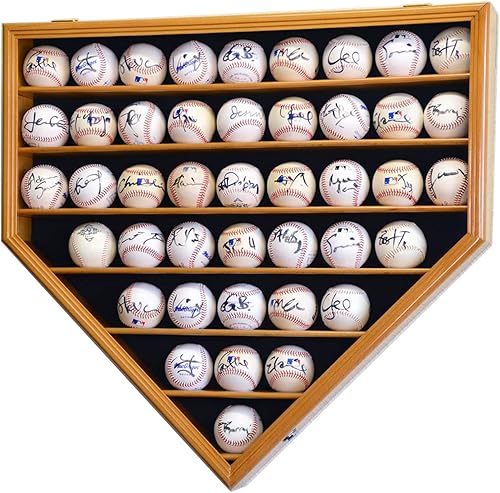 Miniatura 8 de 43 Balón de Béisbol Vitrina Gabinete  Placa de Inicio en forma (Cer