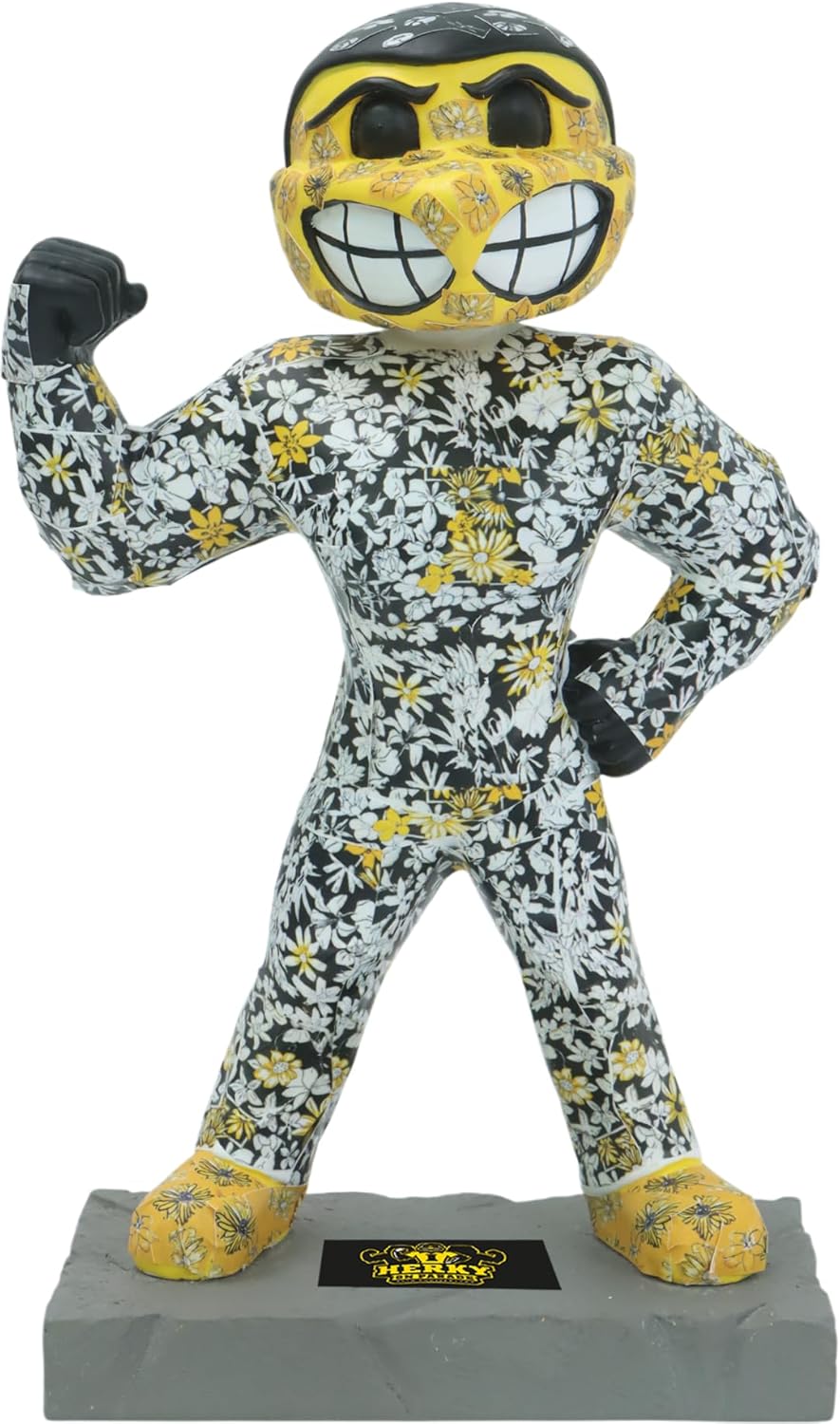Herky in The Wildflowers Iowa Hawkeyes Herky On Parade Bobblehead