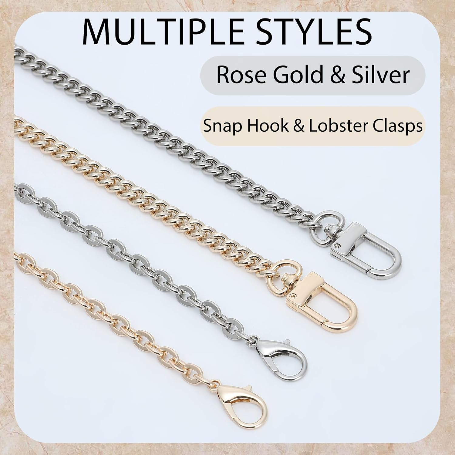 Purse Chain Strap Replacement Crossbody Glod Chain for Lv Handbags