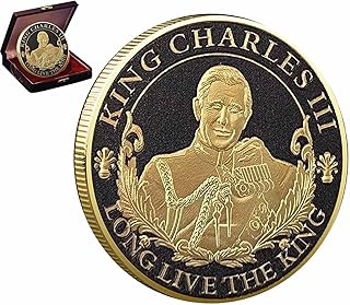 King Charles Iii Coins,King Charles III Coronation Coins, King Charles III Commemorative Coin,Metal Coins Celebrate His Majesty King Charles III Coronation Souvenir Gifts