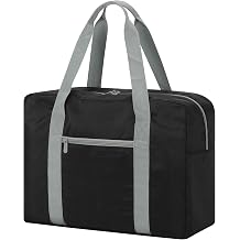iFARADAY Travel Duffel Bag 18x7x13.5 Airline Approved Personal Item Carry on Bag for Women and Men, Underseat Weekender Overnight Tote Black