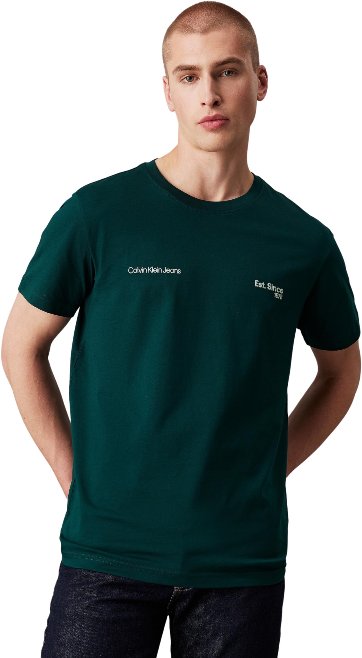 Calvin Klein Jeans Calvin Klein Camiseta de Manga Corta Hombre Regular Fit