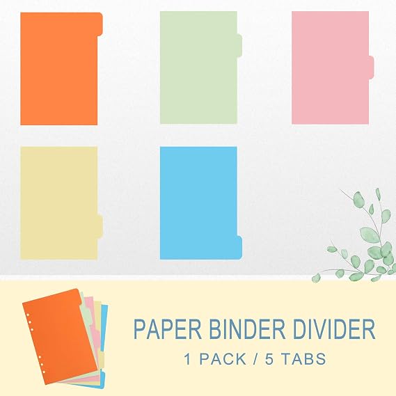 Toplive 6 Ring Binder Notebook, Transparent PVC Binder Cover Notebook Planner Refillable Loose Leaf Round Ring Personal Journal with Insert (Transparent, A6)