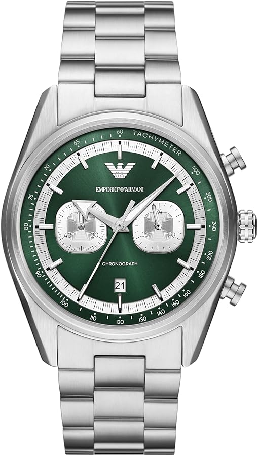 Amazon.com: Emporio Armani Men's Chronograph Stainless Steel Watch
