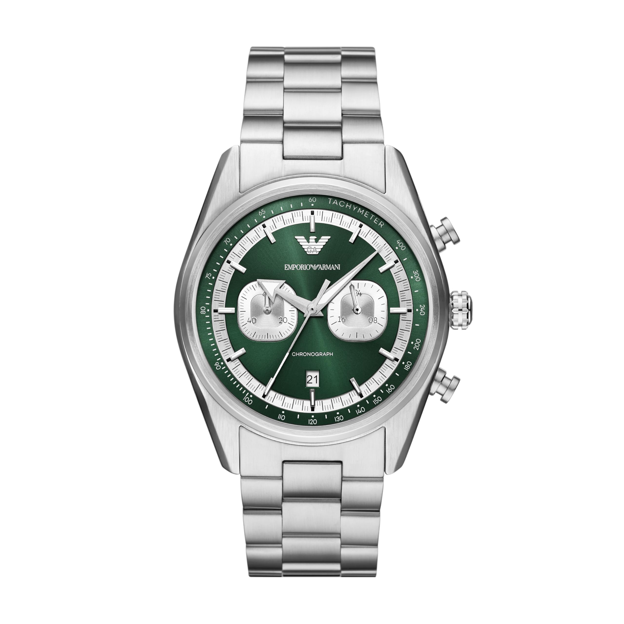 Stainless Steel Analog Multicolor Dial Men's Watch-Ar11637, Band Color:Silver-image-22