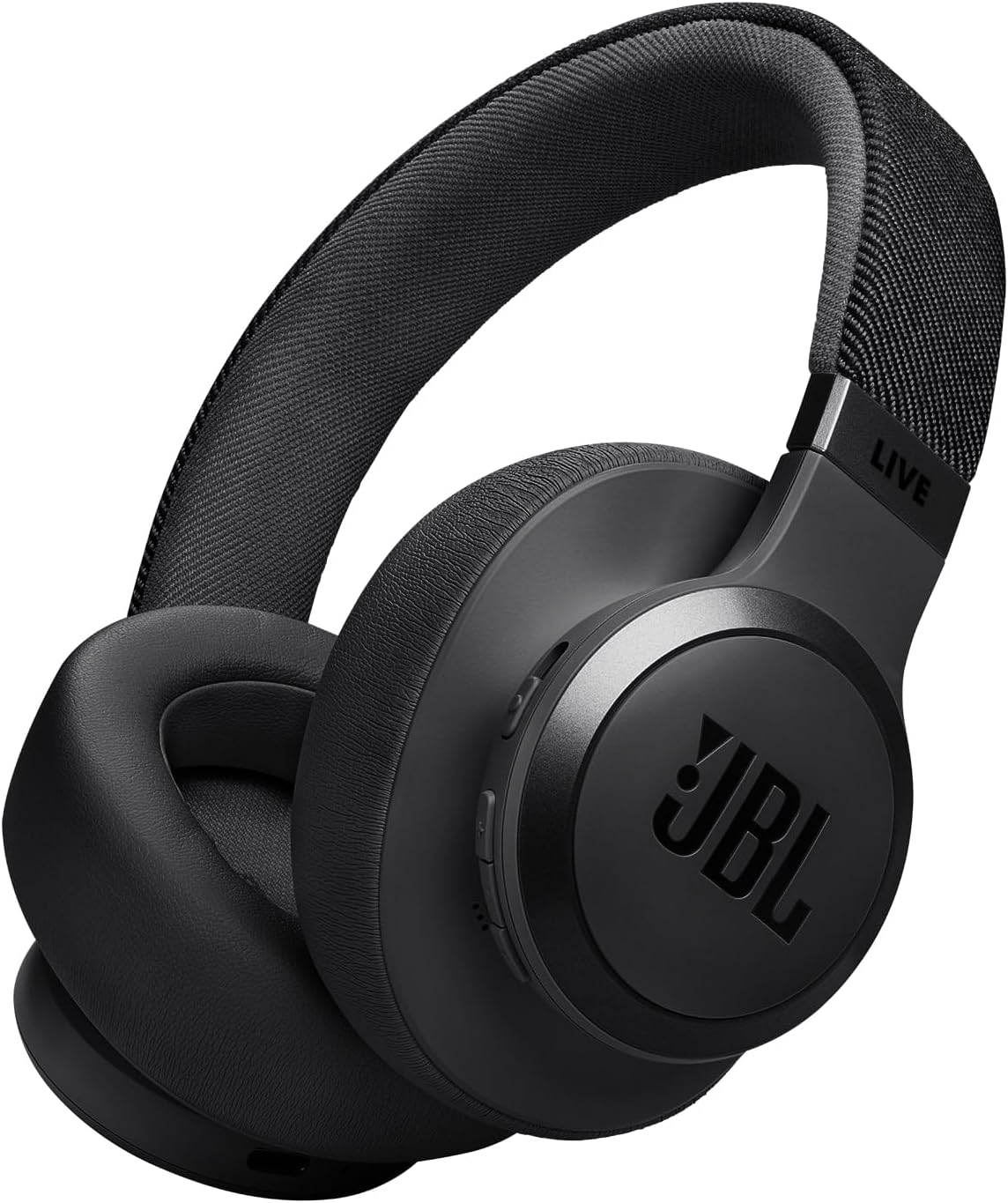 Live 770NC True Adaptive Noise Cancellation Headphones Wireless Over Ear, Spatial Sound, 65Hrs Playtime, Speed Charge, Multipoint Connect & Personi-Fi 2.0, Customized EQ, Google Fast Pair, Black