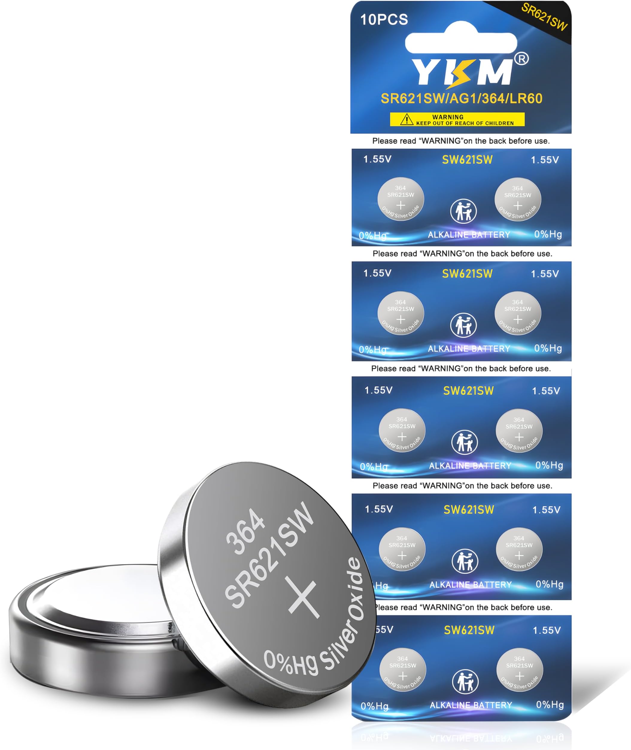 Energizer Watch Batteries 364 / 363 SR621SW Battery New 5