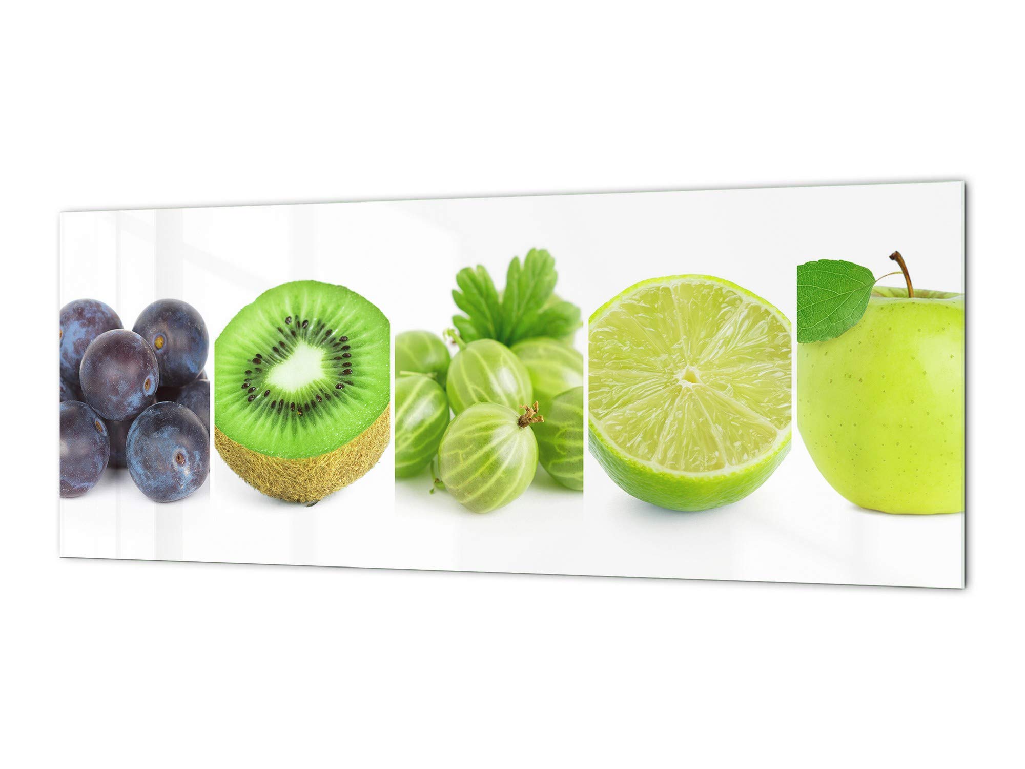 Unique Glass Wall Panel - Horizontal Photo Glass backsplash Fruits&Veggies Series BBS05: