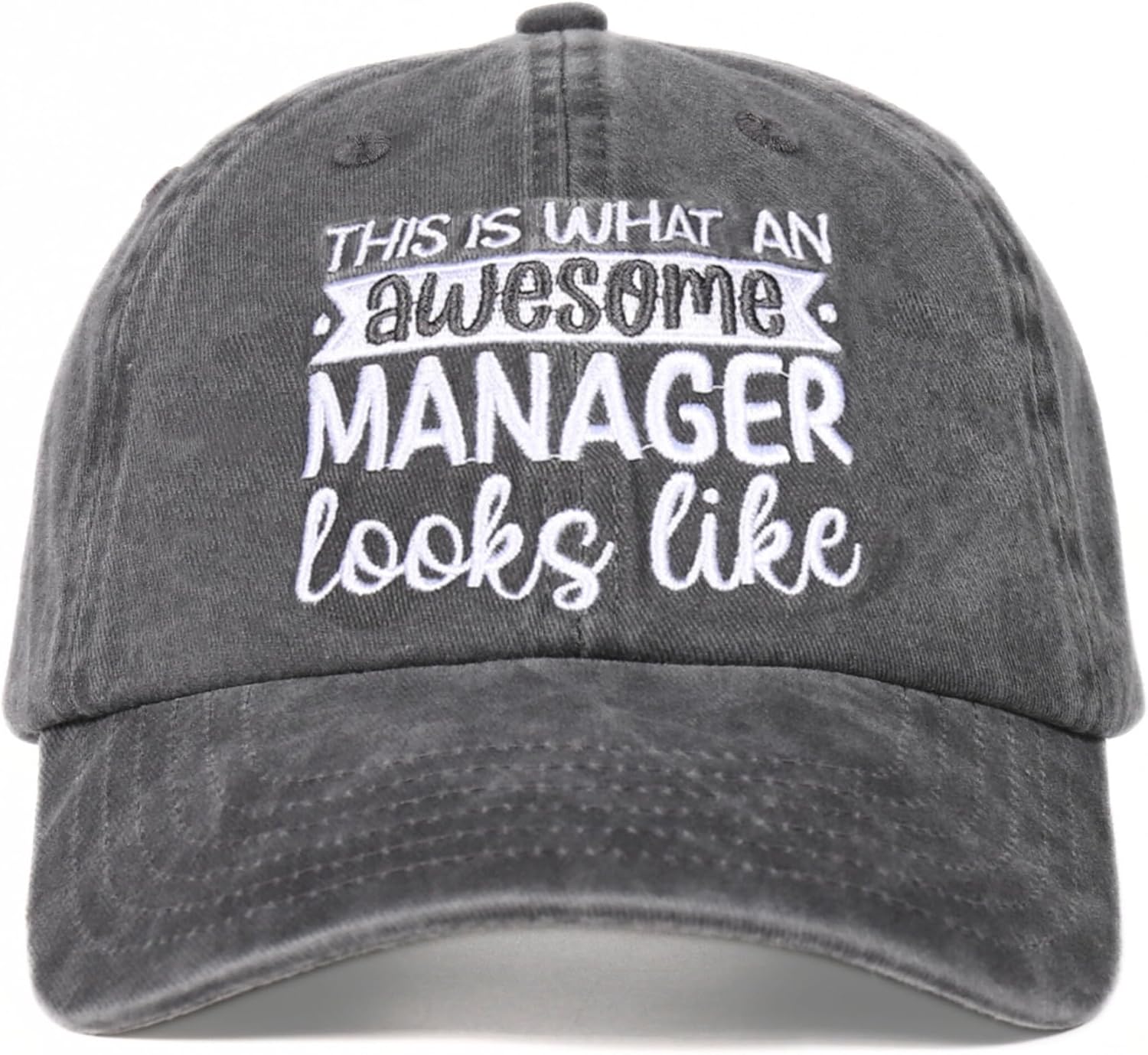 InnoBeta Manager Gifts, Cap for Women for Christmas, Birthday, Adjustable Embroidered Baseball Hat (Grey)