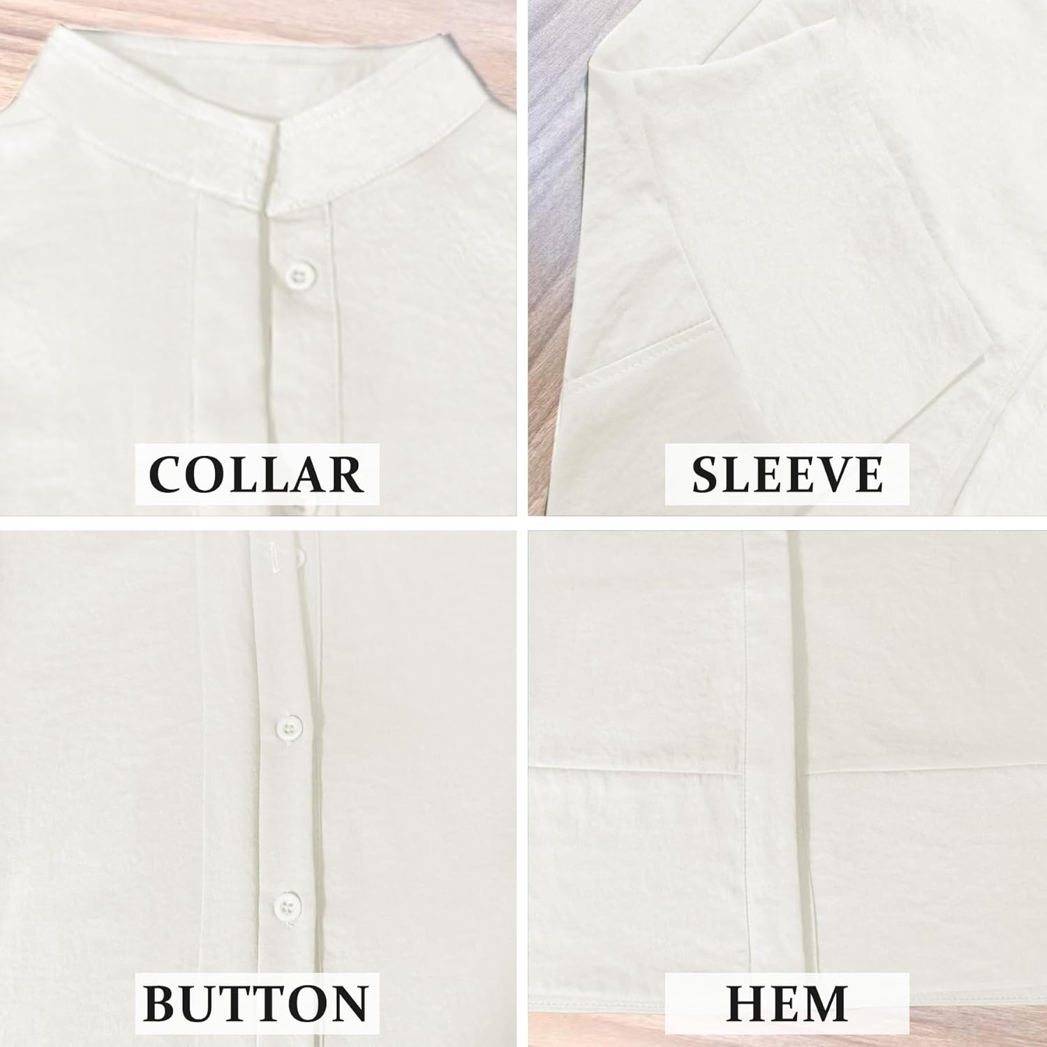 Ainangua Women Casual Button Down Shirts Oversized Short Sleeve Stand Collar Tops Trendy Work Blouses Summer Travel Outfits - Image 6