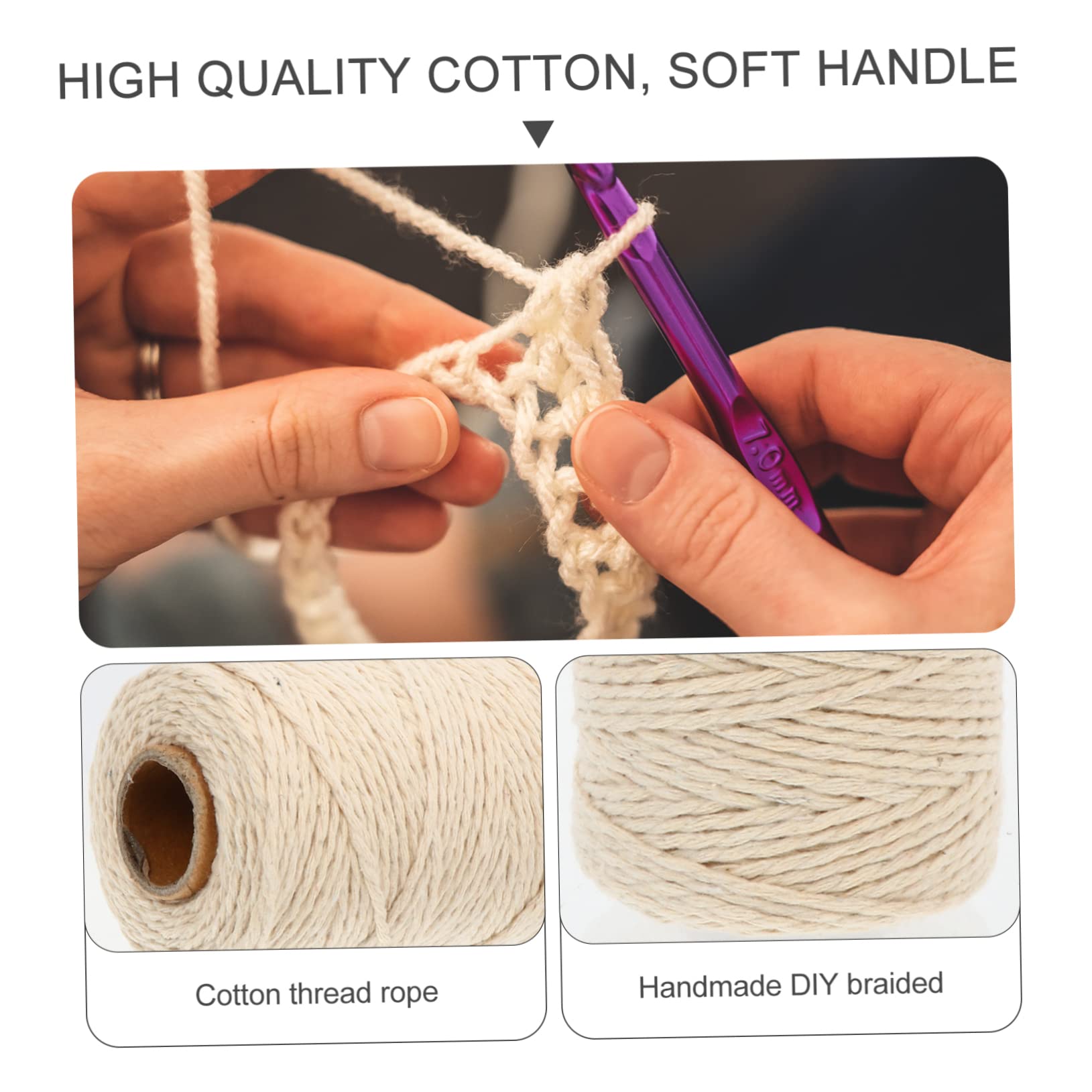 EXCEART 16rollos Cuerda De Algodón para Macramé De para Manualidades y Decoración De Pared