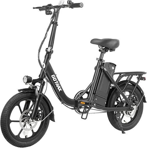 Gotrax 16" Folding Electric Bike, Max 28Miles Range(Pedal-Assist) & Speed
