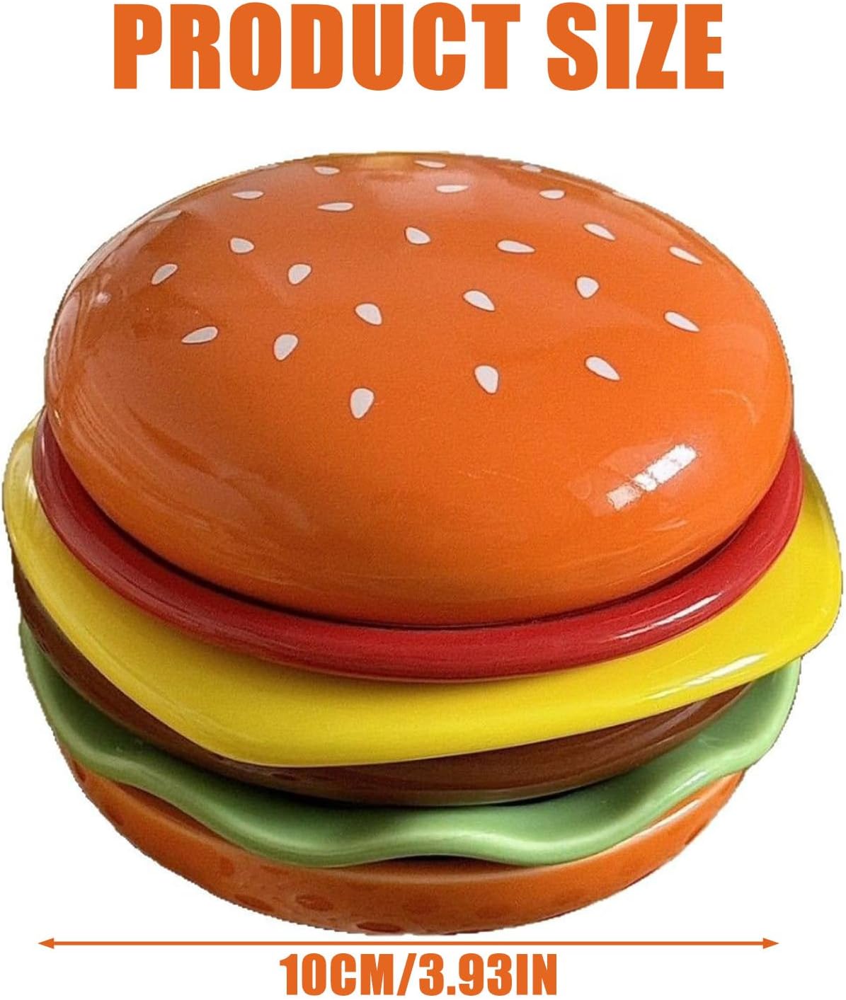 Ceramic Burger Building Plates Stackable Serving Dishes for Family Gatherings Birthday Party Essential Party Appetizer Serving Dishes