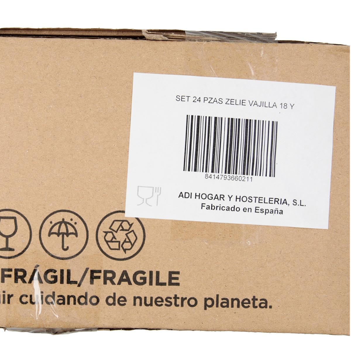 Arcopal Komplettes weißes Tafelservice für 6 Personen, 24-teilig, 6 flache Teller, 6 tiefe Teller, 6 Dessertteller und 6 Tassen, mehrfarbig, 24-teilig