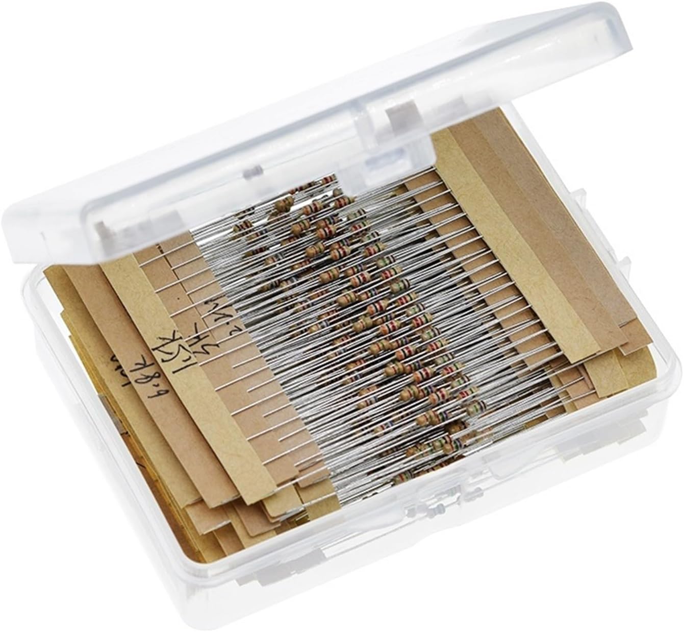 1/8W 5% 640pcs 64 Value 1R - 10MR 0.125W Carbon Film Resistor Assorted Kit