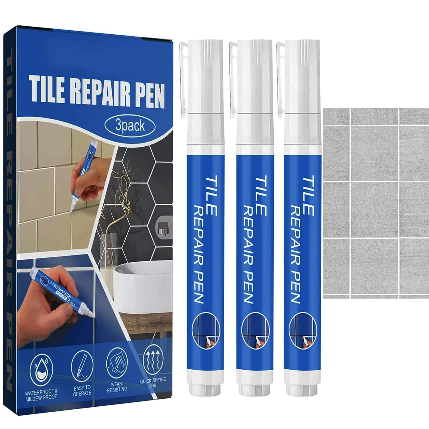 Deoxys Floor Grout Pen, Kitchen Grout Pen, Bathroom Tile Pen, Porch Tile Pen, Waterproof Tile Pen, Waterproof Grout Pen, Waterproof Repair Marker Joint Pen, Strong Coverage, 3 Pieces (B0CV7RYPGV) Amazon Price History, Amazon Price Tracker