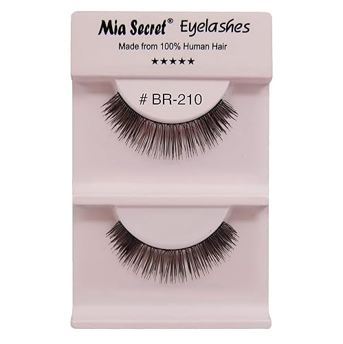 Mia Secret Mix Highlights - Pestañas postizas de aspecto natural, pestañas postizas de cabello humano ligero, extensiones de pestañas reutilizables