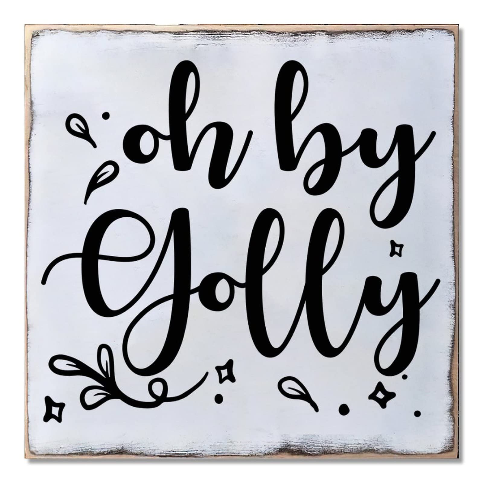 Panneau en bois à suspendre Noël 40x40 déco suspendre Oh by Golly