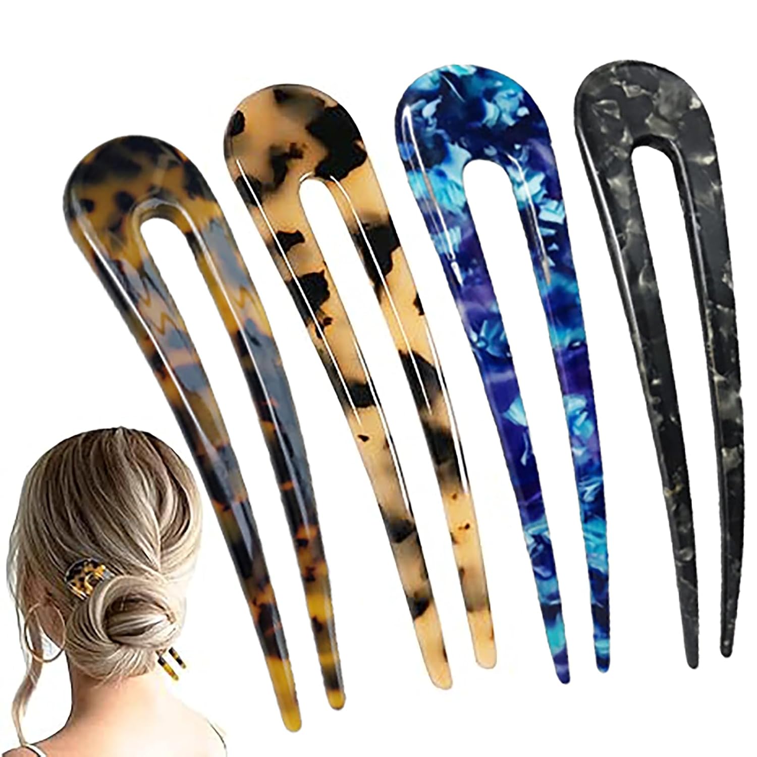 U Shaped Hair Pins Kit for Vintage Updo Hairstyles