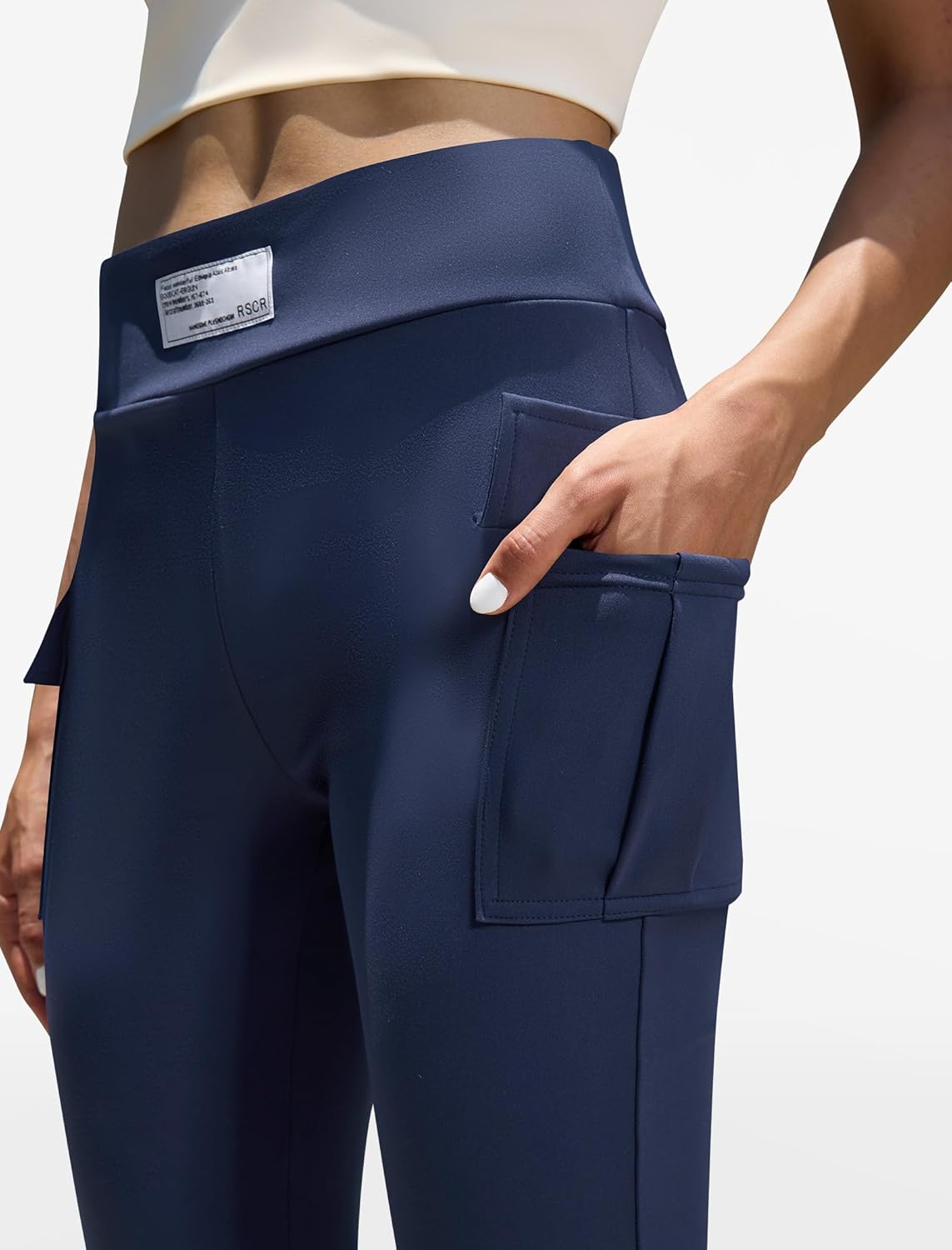 keriffe Women Workout Bootcut Yoga Pants with Pockets High Waisted Gym Flare Leggings Tummy Control - Image 2