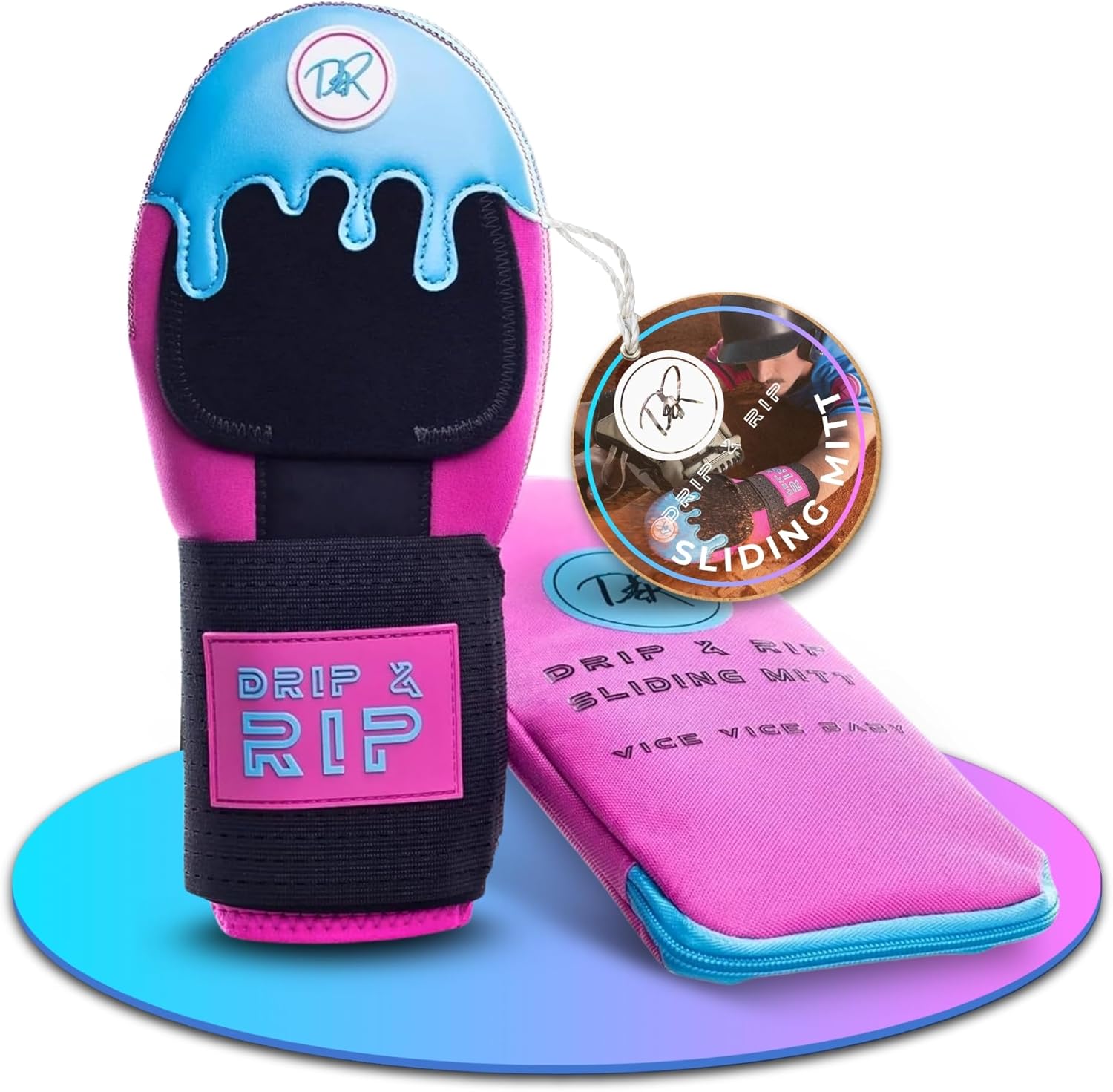 Drip & Rip Sliding Mitt Youth for Baseball & Softball - Ice Cream Sliding Mitt Design with Hand Protection - Base Running, Breathable, Durable, Ambidextrous - Ages 10+