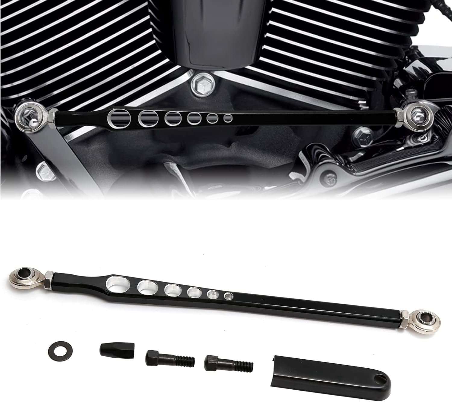 EATAKWARD Black Gear Shift Linkage Shifter Compatible with