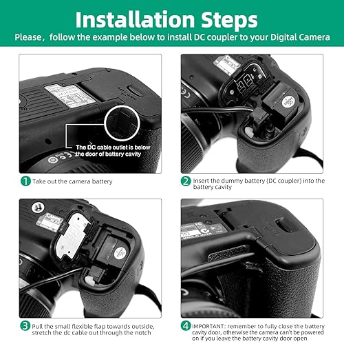 Miniatura 5 de DR-E6 Acoplador DC LP-E6 LP-E6N Batería ficticia USB-C Cable PD Adaptador Adaptador ACK-E6 Adaptador de corriente CA para cámaras Canon EOS R7 R6 R5