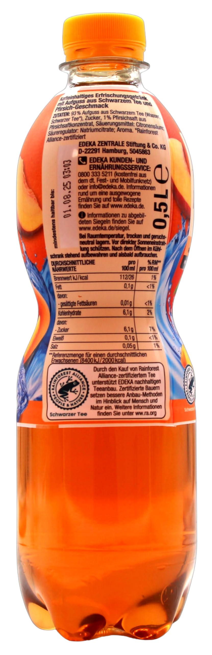 Herzstücke Ice Tea mit Pfirsichgeschmack, 24er Pack (24 x 0.5 l) EINWEG