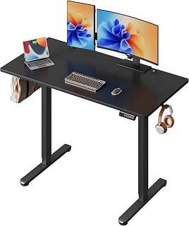 DEVAISE bureau assis-debout électrique 120 × 60 cm noir B0F9L8883L