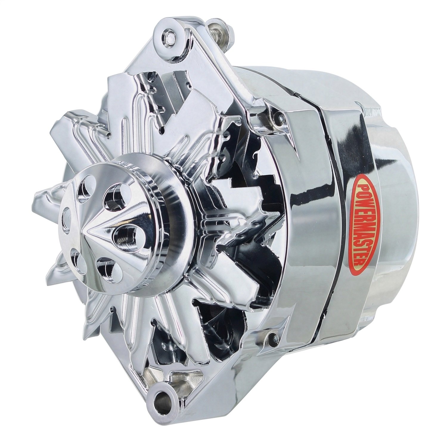 Powermaster Performance37293-367 Alternator 12si 150 Amp 100 Idle 1V Pulley Cone Chrome Alternator