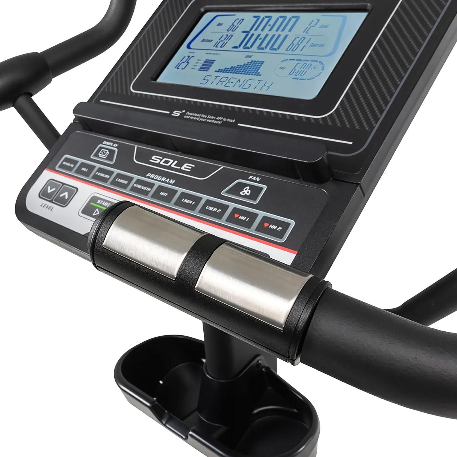 HAMMER Sole Ergometer B94 – Heimtrainer für Zuhause, App kompatibel mit Kinomap, Zwift & Sole, 12 kg Schwungmasse, 10 Programme, Hometrainer Fahrrad bis 135 kg