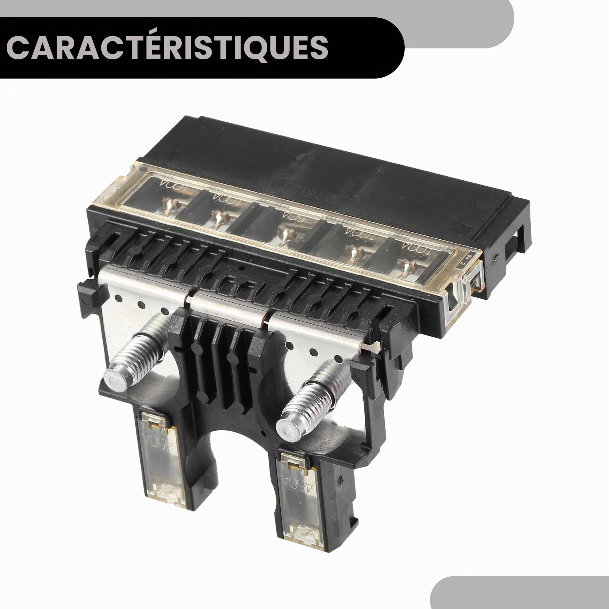 Assemblage Borne Fusible Batterie Pour Nissan G35-1 Pièce | Couleur Noir, Matériau Plastique/Métal, Taille 89.5X71X61mm, Pour Nissan FX35 FX45 NV200, OE 24380BB50A/2438079913
