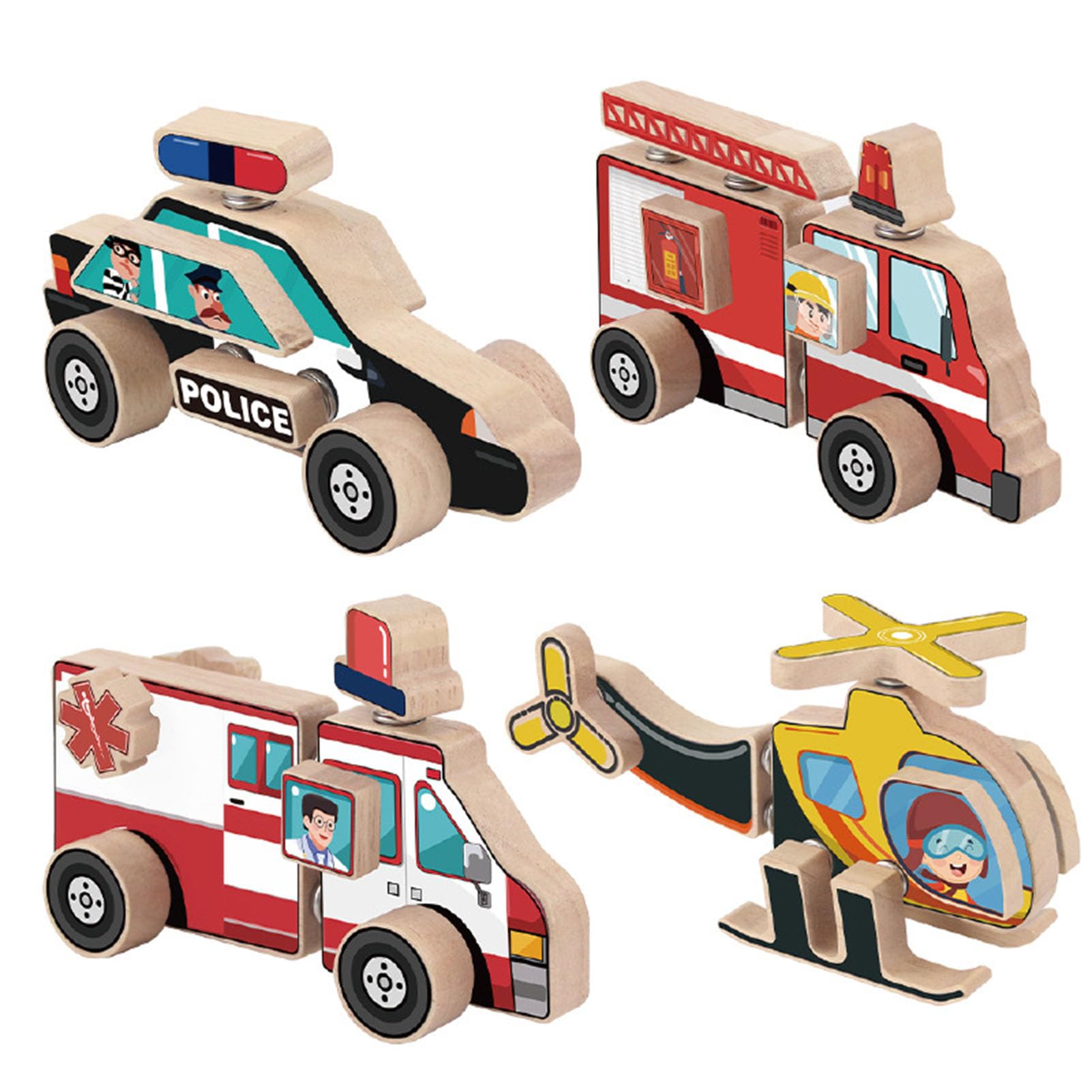 Juguetes de madera de construcción STEM que desarrollan la motricidad mediante el juego 8