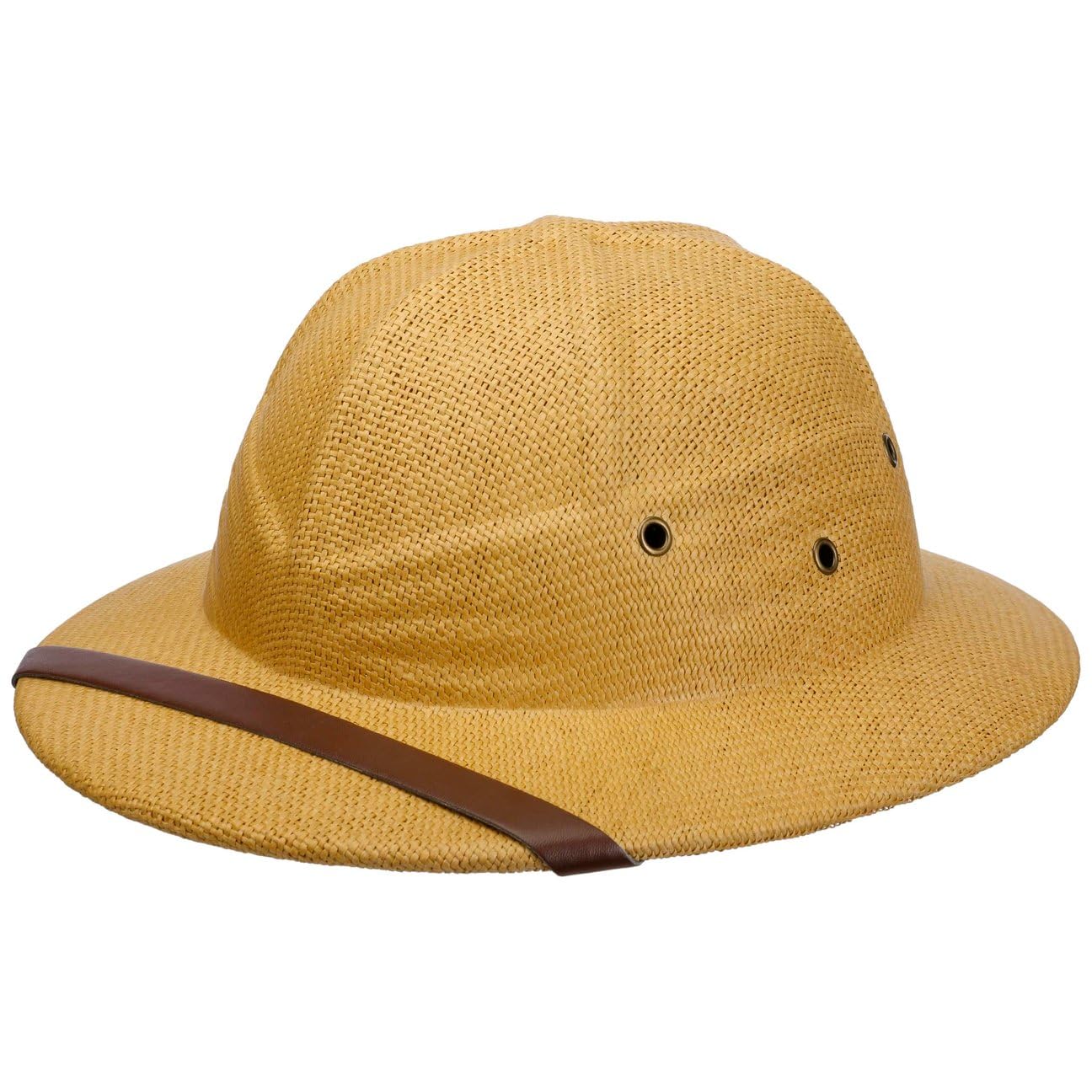 Conner Casco Colonial Bendigo Mujer/Hombre - Sombrero de Paja Verano con Banda Piel Primavera/Verano