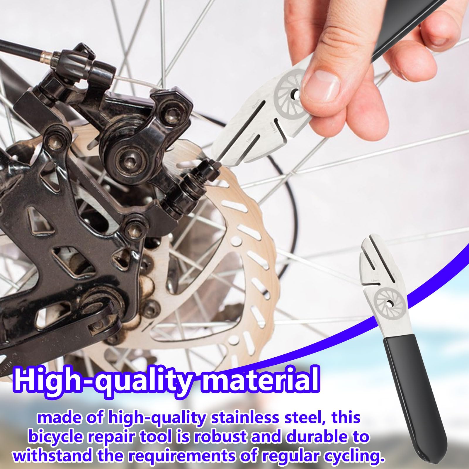 Rianpesn Outil D'alignement Des Freins à Disque – Rotor Bike Disc Alignment Tool | Disc Brake Gap Regulator Facilite Le Réglage Des Frein