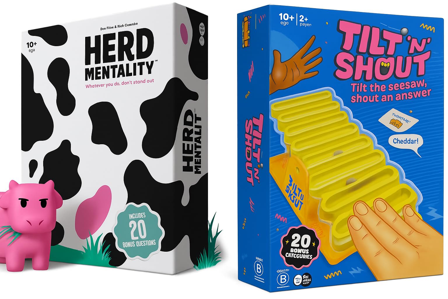 Amazon.com: Party Game Bundle – Herd Mentality & Tilt 'N' Shout