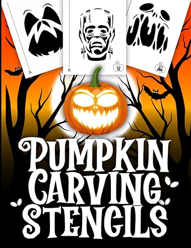 Pumpkin Carving Stencils Spooky and Scary Halloween Pumpkin Decor Stencil Patterns for Adults
